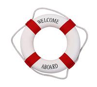 LHHA Nautical Life Ring Decoration Nautical Decorative Life Ring Beach Lifebuoy Decor Life Ring Wall Art for Home Wall Door Hanging Decoration