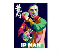 LHHJF LJHFA Chinese Kung Fu Poster Ip Man Donnie Yen Wall Art Wing Chun Master Canvas Painting And Prints Fashion Home Decor Picture 50x70cmx1 No Frame