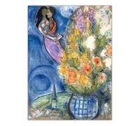 LHHJF LJHFA Classic Marc Chagall Surrealism Poster Retro Wall Art Marc Chagall Canvas Painting And Prints Home Living Room Decor Picture 50x70cm No Frame