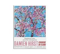 LHHJF LJHFA Damien Hirst Abstract Poster Cherry Blossoms Canvas Painting Damien Hirst Wall Art And Prints Living Room Home Decor Picture 50x70cmx1 No Frame