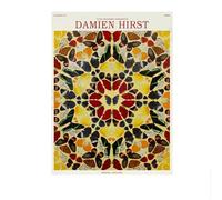 LHHJF LJHFA Damien Hirst Poster Butterfly Pattern Abstract Painting Damien Hirst Canvas Wall Art Damien Hirst Prints For Home Decor Picture 50x70cm No Frame