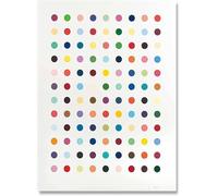 LHHJF LJHFA Damien Hirst Poster Colorful Polka Dots Damien Hirst Canvas Painting Modern Wall Art Damien Hirst Prints For Home Decor Picture 50x70cm No Frame