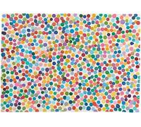 LHHJF LJHFA Damien Hirst Poster Covered With Dots Canvas Painting Damien Hirst Wall Art And Prints Nordic Living Room Home Decor Picture 50x70cmx1 No Frame