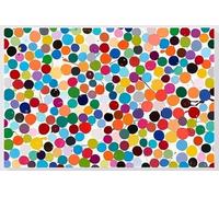 LHHJF LJHFA Damien Hirst Poster Covered With Dots Canvas Painting Modern Wall Art Damien Hirst Prints Nordic Living Room Home Decor Picture 50x70cm No Frame