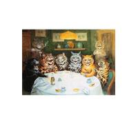 LHHJF LJHFA Famous Louis Wain Poster The Cat Gathering Cute Kitty Wall Art Louis Wain Canvas Painting And Prints For Home Decor Picture 50x70cm No Frame