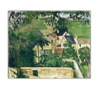 LHHJF LJHFA Famous Paul Cezanne Poster《Landscape, Auvers,1873》Wall Art Paul Cezanne Canvas Painting And Prints Modern Home Decor Picture 60x70cm No Frame