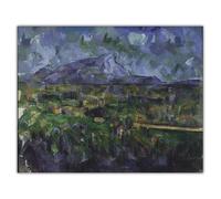 LHHJF LJHFA Famous Paul Cezanne Vintage Poster Mountain Landscape Wall Art Paul Cezanne Canvas Painting And Prints Home Decor Picture 50x70cmx1 No Frame