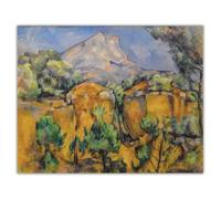 LHHJF LJHFA Famous Paul Cezanne Vintage Poster Mountain Landscape Wall Art Paul Cezanne Canvas Painting And Prints Home Decor Picture 50x70cmx1 No Frame
