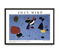 LHHJF LJHFA Joan Miro Museum Exhibition Poster Surrealism Wall Art Joan Miro Canvas Painting And Prints Fashion Home Decor Wall Picture 50x70cm No Frame