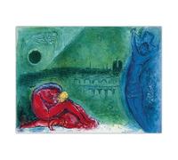LHHJF LJHFA Marc Chagall Impressionist Poster Retro Wall Art Marc Chagall Canvas Painting And Prints For Home Living Room Decor Picture 50x70cm No Frame