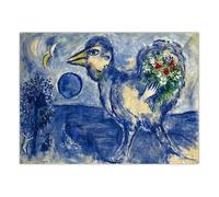 LHHJF LJHFA Marc Chagall Impressionist Poster Retro Wall Art Marc Chagall Canvas Painting And Prints For Home Living Room Decor Picture 50x70cm No Frame