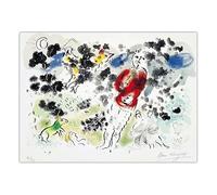 LHHJF LJHFA Marc Chagall Impressionist Poster Retro Wall Art Marc Chagall Canvas Painting And Prints For Home Living Room Decor Picture 50x70cm No Frame