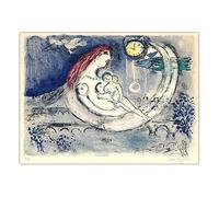 LHHJF LJHFA Marc Chagall Impressionist Poster Retro Wall Art Marc Chagall Canvas Painting And Prints For Home Living Room Decor Picture 50x70cm No Frame