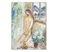 LHHJF LJHFA Marc Chagall Poster Abstract Character Wall Art Marc Chagall Canvas Painting And Prints Home Decor Picture 40x60cmx1 No Frame