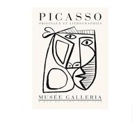 LHHJF LJHFA Pablo Picasso Minimalism Poster Abstract Figure Line Wall Art Pablo Picasso Canvas Painting And Prints Home Decor Wall Picture 50x70cmx1 No Frame