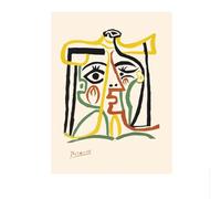 LHHJF LJHFA Pablo Picasso Minimalism Poster Abstract Figure Line Wall Art Pablo Picasso Canvas Painting And Prints Home Decor Wall Picture 50x70cmx1 No Frame