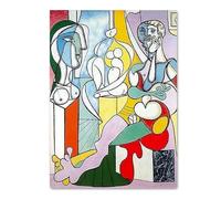 LHHJF LJHFA Pablo Picasso Vintage Poster Figure Abstract Wall Art Pablo Picasso Canvas Painting And Prints Home Living Room Decor Picture 50x70cmx1 No Frame