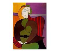 LHHJF LJHFA Pablo Picasso Vintage Poster Figure Abstract Wall Art Pablo Picasso Canvas Painting And Prints Home Living Room Decor Picture 50x70cmx1 No Frame