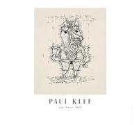 LHHJF LJHFA Paul Klee Exhibition Poster Vintage Lines Wall Art Paul Klee Canvas Painting And Prints Fashion Simple Home Decor Picture 50x70cmx1 No Frame