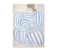 LHHJF LJHFA Sofia Lind Geometry Posters Striped Pajamas Canvas Painting Sofia Lind Wall Art And Prints Home Living Room Decor Picture 40x60cm No Frame