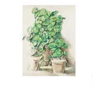 LHHJF LJHFA Vintage Paul Cezanne Poster Flower Wall Art Paul Cezanne Canvas Painting And Prints Nordic Home Living Room Decor Picture 50x70cmx1 No Frame