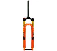 LHHL Mountain Bike Suspension Fork 27.5/29Inch MTB Magnesium Alloy Fork Travel 140mm Bike Air Suspension Fork Manual/Remote Lockout Rebound Adjustment(Orange Manual,29 inch)