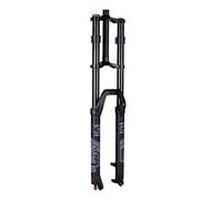 LHHL Mountain Bike Suspension Forks Double Shoulder 28.6mm Straight MTB Air Front Fork Disc Brake Rebound Adjust QR 9 * 100mm Crown Lockout Travel 150mm Bicycle Shock Absorber(26inch)