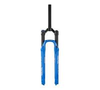 LHHL MTB Air Suspension Fork QR 9mm Mountain Bike Front Forks 1-1/8" Threadless Straight Steerer Disc Brake Manual Lockout Rebound Adjustment 100mm Travel for road Bicycle(Blauw,27.5inch)