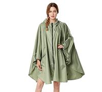 LHHMZ Women Waterproof Rain Poncho Jackets Coats Lightweight Packable Hooded Raincoats Outdoor Rain Cape