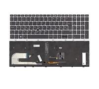 LHHYGSA Hungarian German Swiss Danish Backlit Keyboard For HP for EliteBook 855 850 G5 G6, ZBook 15u g5 g6 HPM17B7 EU Notebook Easy to replace(Hungarian Light)