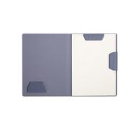 LHiDS Creative Magnetic Business Portfolio Lite Resume Padfolio Organizer with Paper Clip, Writing Pad, Pen/Card Holder, Magnetic Closure for Work, School and More (Midnight Blue, A4/Letter)