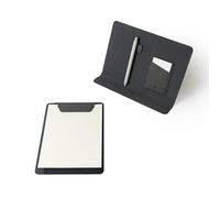 LHiDS Folio Lite 2.0 with Stand, Business Portfolio Resume, 3-in-1 Padfolio with Magnetic Accessories, Work as Notebook Cover, Clipboard, Organizing Board for Home and Office (Black, A5)