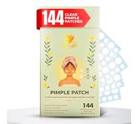 L'HIRONDELLE Hydrocolloid Spot Dot Pimple Patches for Face, 144 Invisible Skin Patches for Zits and Blemishes, Clear Acne Dots Stickers for Day and Night Absorbing Patch for Oily Skin 2 Sizes 9, 12mm