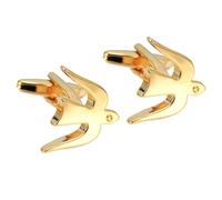 LHJHZDJC Animal Cufflinks Butterfly turtle bee dog Fish wing design cuff-links French shirt Cuff buttons for successful men's Gift for Her Stainless Steel Pendant