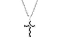 LHJHZDJC Cross Celtic Knot Necklaces for Men Boys,Rock Punk Staninless steel Collar,Amulet Prayer Faith Jewelry Streetwear Accessory for Men Women Casual Gift