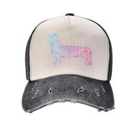 LHJHZDJC Dachshund Dog Lover Watercolor Funny Dachshund Ornamental Gifts Baseball Cap Derby hat Sun caps Custom Hat Women Caps Men's