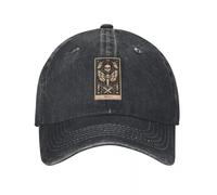 LHJHZDJC Death Moth Tarot, Tarot Card Art, & Moth Denim Hat Durable for All Seasons Summer Hat Women's Baseball Cap
