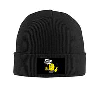 LHJHZDJC Fuck Cancer Beanie Cap Snapback Men's and Women's Winter Hat Black, Black, One Size Festival Gift