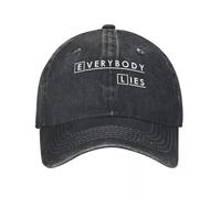 LHJHZDJC House MD, Everybody Lies, Hugh Laurie Denim Hat Outdoor Adventures Summer Hat Baseball Cap for Men