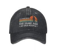LHJHZDJC It's Weird Being The Same Age As Old People, Harajuku Streetwear, Stripes & Stars Trucker Hat Lightweight Hat Baseball Cap
