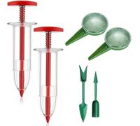 LHJHZDJC Mini Seed Dispenser Sower Set, Mini Seed Spreader, Mini Gardening Spreaders, Mini Sowing Seed Dispenser, Reusable Handheld Small Seed Planter Tool for Tiny Seeds Streetwear Accessory Gift
