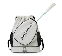 LHJHZDJC Multi Functional Badminton Racket Backpack with Shoes Pocket Large Capacity Tennis Bag Travel Fitness Waterproof Sports Bag Everyday Casual Gift Trend