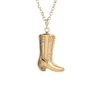 LHJHZDJC Necklace Fashion Unisex Women's Gold Cowboy Boots Pendant Necklace Exquisite Fun Pendant Casual Jewelry Simple Creative Personality Jewelry Gift
