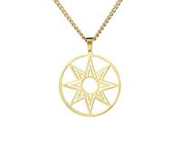 LHJHZDJC necklace for men Octagram Necklace Star of Ishtar Inanna Goddess Assyrian Star Pendant Ancient Greek Mythology Jewelry for women Everyday Casual Gift Trend