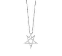 LHJHZDJC Necklace for Men Women Penta m Pentacle Pendant Necklace Penta mma Stackable Or To Wear Solo Men Necklace with 24inch Everyday Casual Gift
