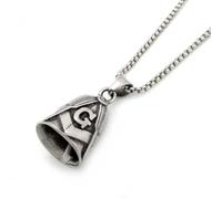 LHJHZDJC Personality Vintage Masonic Ag Bell Style Men's Pendulum Necklace Motorcycle Bell Pendant Necklace Accessories congratulations Streetwear Accessory for Men Women Casual Gift