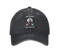 LHJHZDJC Retro Capybara is Calling and I Must Go Baseball Caps Men Women Distressed Denim Headwear Outdoor All Seasons Adjustable Cap Hat