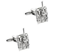 LHJHZDJC s Automobile Auto Cufflinks Men Cuff Links Car Racecar Bus Tractor Train Tank Fire Engine Gears Wheel Gift for Her Stainless Steel Pendant