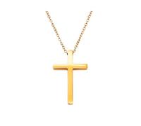 LHJHZDJC Titanium steel does not fade cross pendant necklace men's light luxury luxury sense versatile hip hop collarbone chain necklace accessories women Gift for Her