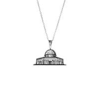 LHJHZDJC Unisex domes Architecture Men's Necklace Chain Pendant Choker Christmas Stainless Steel Desert Aestheti Jewelry fashion Everyday Casual Gift Trend